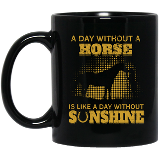 A Day Without A Horse Mugs