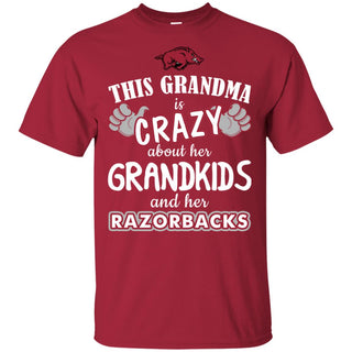 This Grandma Is Crazy About Her Grandkids And Her Arkansas Razorbacks T Shirt