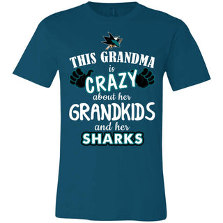 Grandma Is Crazy About Her Grandkids And Her San Jose Sharks Tshirt