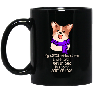 My Corgi Winks At Me Mugs