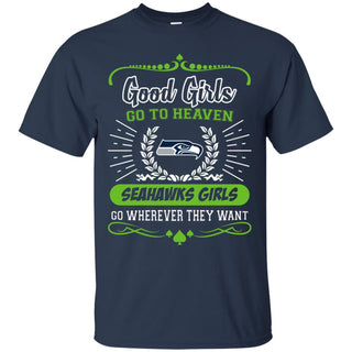 Good Girls Go To Heaven Seattle Seahawks Girls Tshirt For Fans