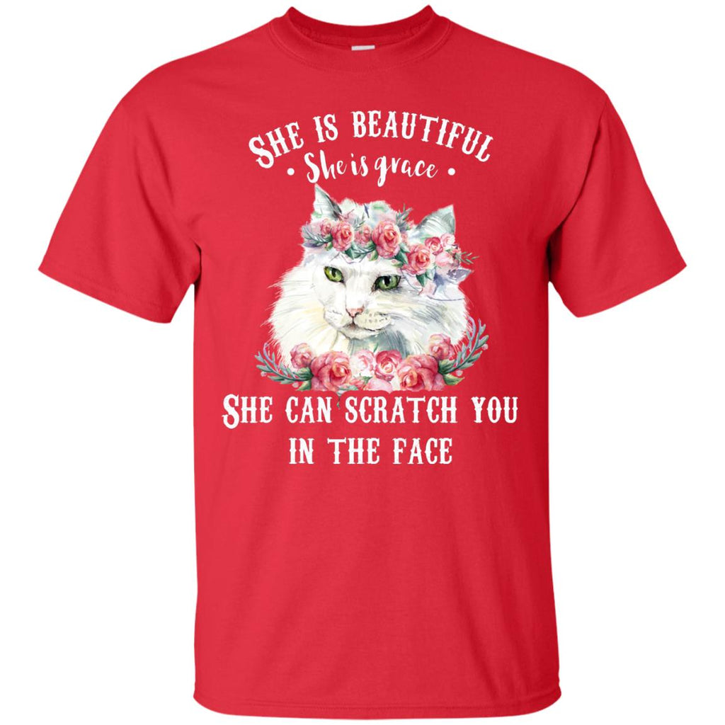 She is beautiful She is grace Cat Tshirt For Kitten Lover