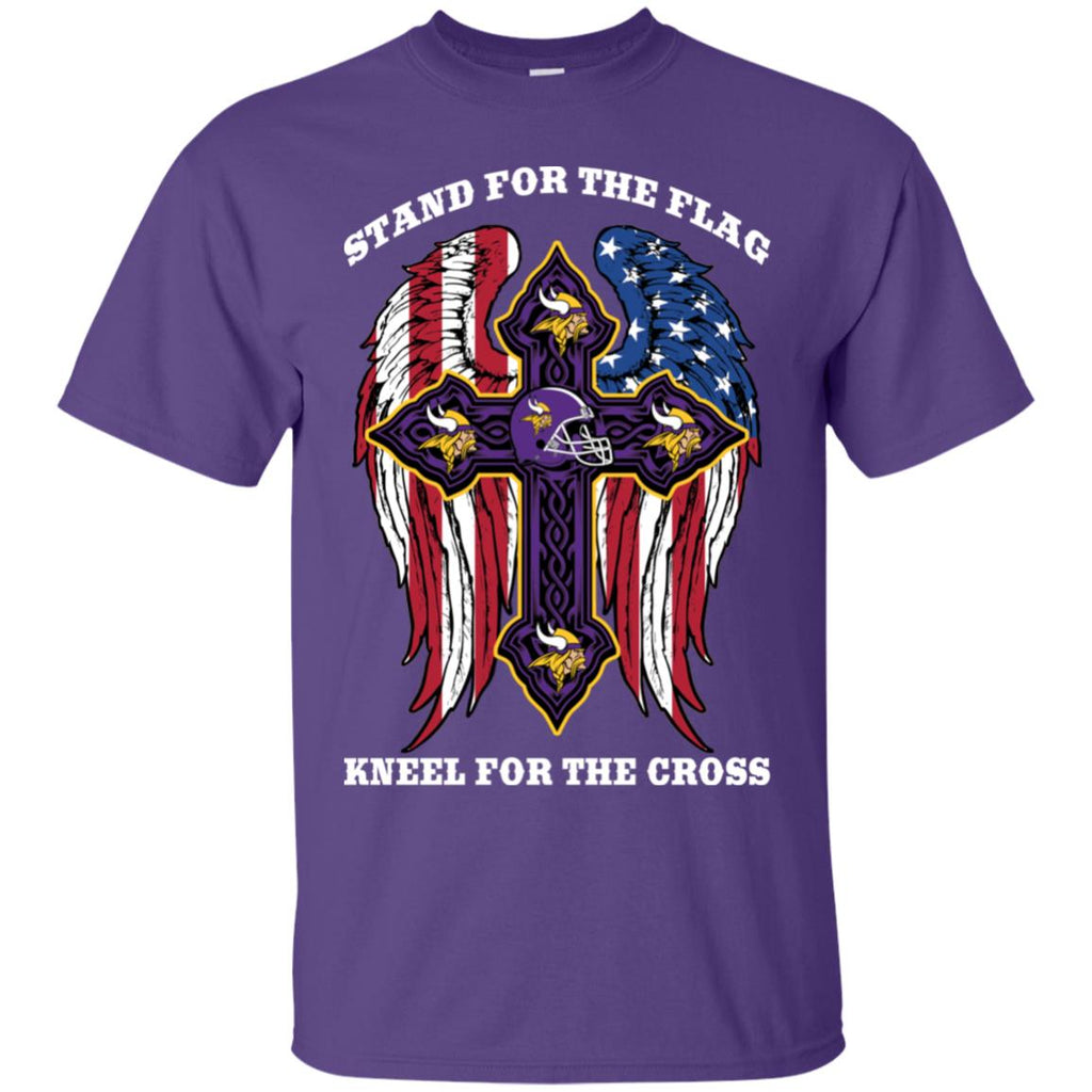 Stand For The Flag Kneel For The Cross Minnesota Vikings Tshirt