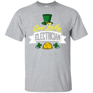 Nice Electrician Tee Shirt One Lucky is a cool gift for your friends