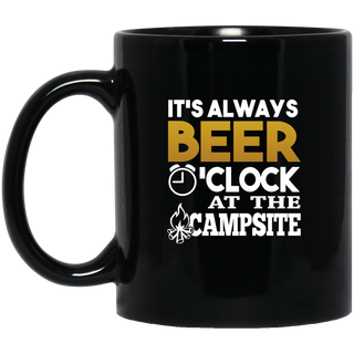 Nice Camping Mugs - It's Always Beer O'clock At The Campsite
