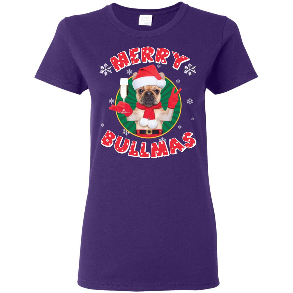 Merry Bullmas T-Shirt For Pug Lover