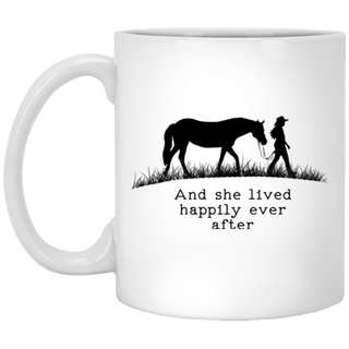 Horse And She Lived Happily Ever After Mugs