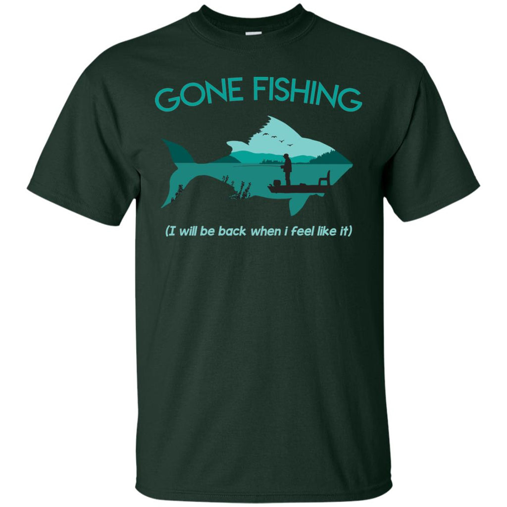 Gone Fishing Tshirt for Fisher Lovers