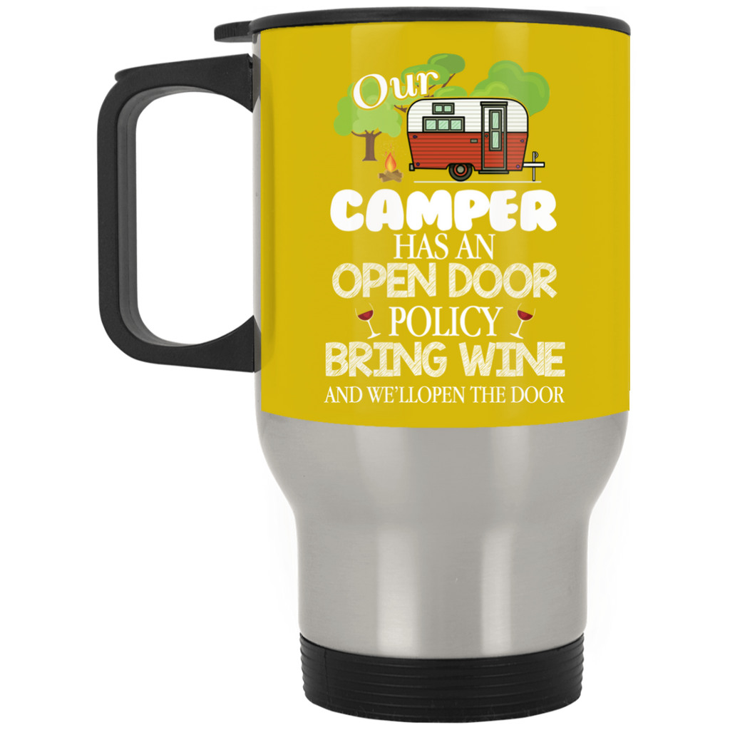 Our Camper Has An Open Door Policy Mugs