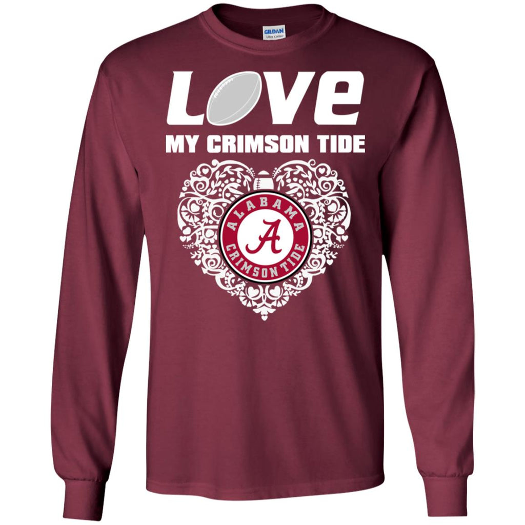 I Love My Teams Alabama Crimson Tide T Shirt