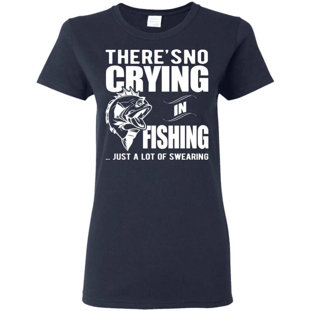Nice Fishing Tee Shirt There Is No Crying In Fishing is best gift