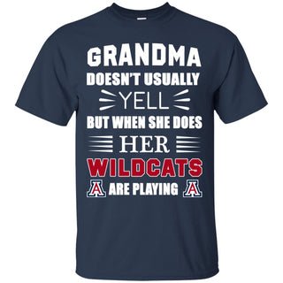 Cool Grandma Doesn't Usually Yell She Does Her Arizona Wildcats Shirt