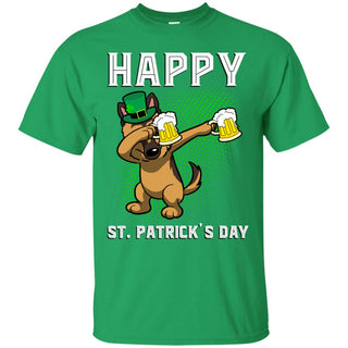 German Shepherd Dabbing With Beers Cheer St. Patrick's Day Tshirt