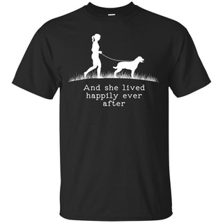 Rottweiler And She Lived Happily Ever After Dog Tshirt