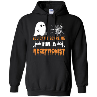 You Can't Scare Me Receptionist Halloween Tee Shirt Gift