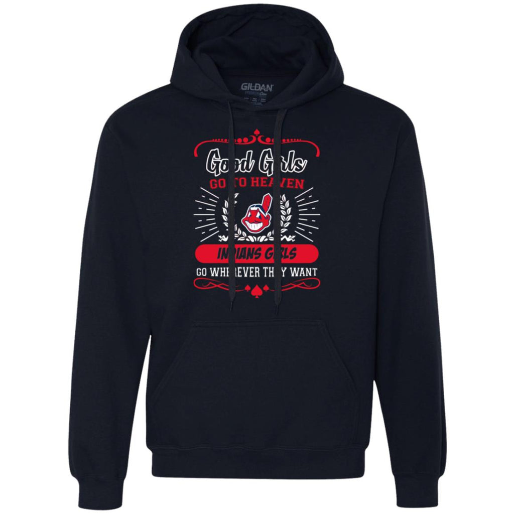 Good Girls Go To Heaven Cleveland Indians Girls Tshirt For Fans