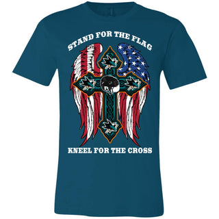 Stand For The Flag Kneel For The Cross San Jose Sharks Tshirt For Fans