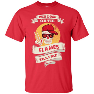Cute Skull Say Hi Calgary Flames Tshirt For Fan