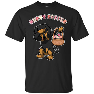 Nice Dachshund Tshirt Happy Easter is a cool gift for friends