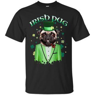 Funny Pug Tshirt Irish St. patrick's day pugy dog gift