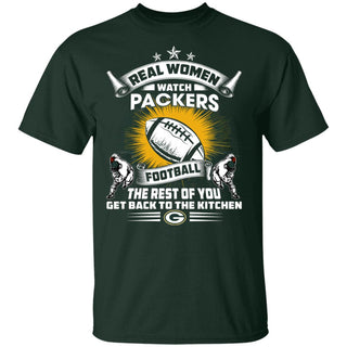 Real Women Watch Green Bay Packers Gift T Shirt