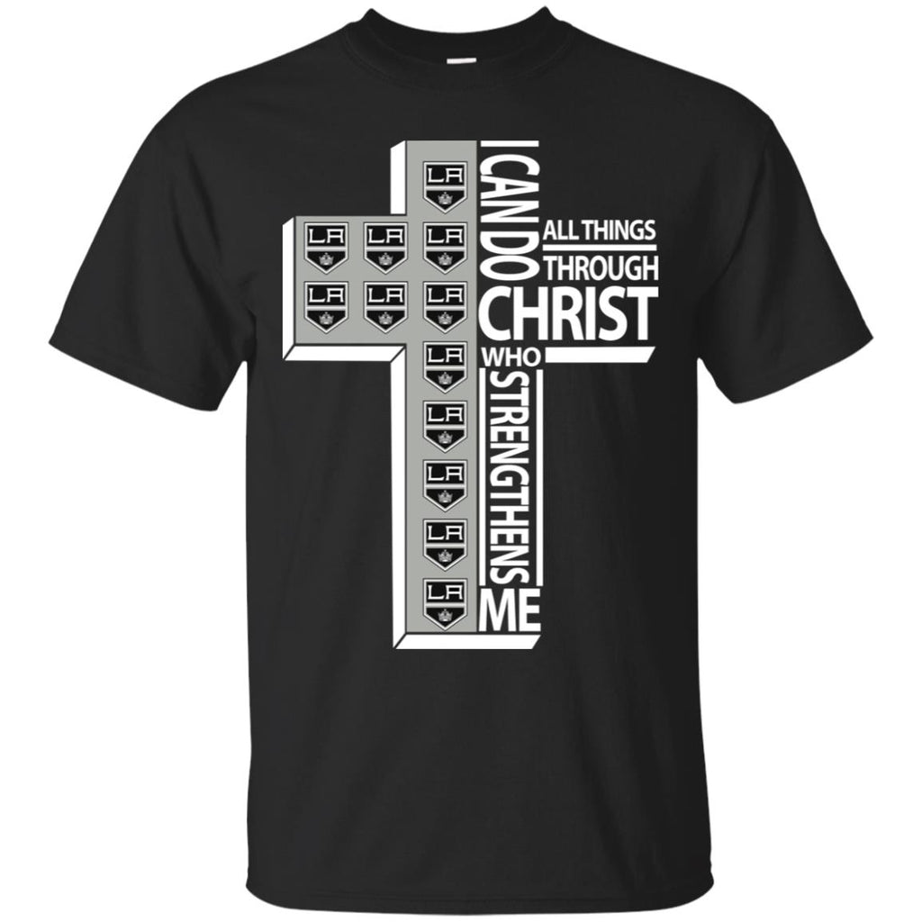 Gorgeous I Can Do All Things Through Christ Los Angeles Kings T Shirts