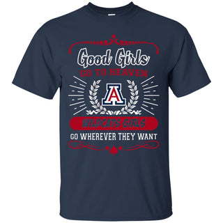 Good Girls Go To Heaven Arizona Wildcats Girls Tshirt For Fans