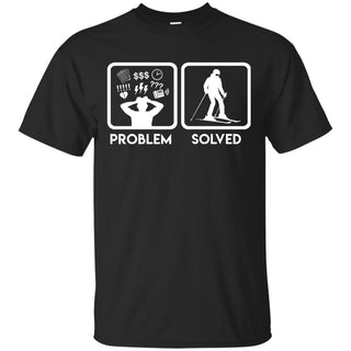 Nice Skiing T-Shirt Problem Solved With Skiing is best gift for you