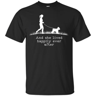 Schnauzer And She Lived Happily Ever After Dog Tshirt Gift