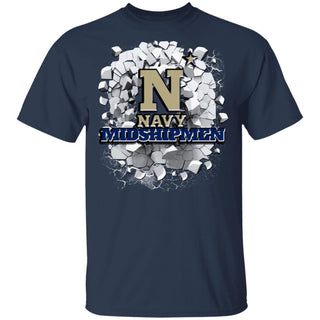 Amazing Earthquake Art Navy Midshipmen T Shirt