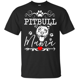 Great Pitbull Mama T Shirt In Family