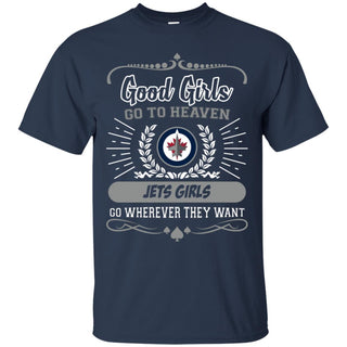 Good Girls Go To Heaven Winnipeg Jets Girls Tshirt For Fans