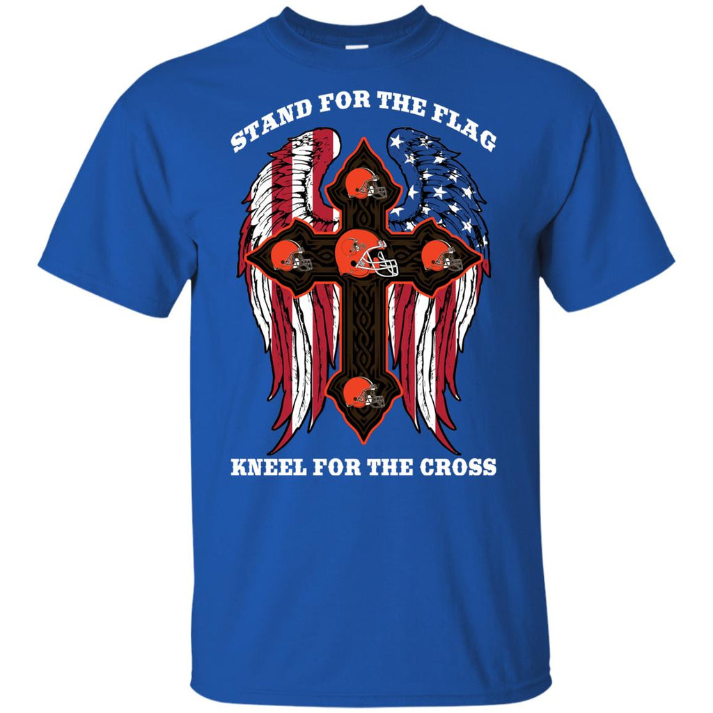 Stand For The Flag Kneel For The Cross Cleveland Browns Tshirt