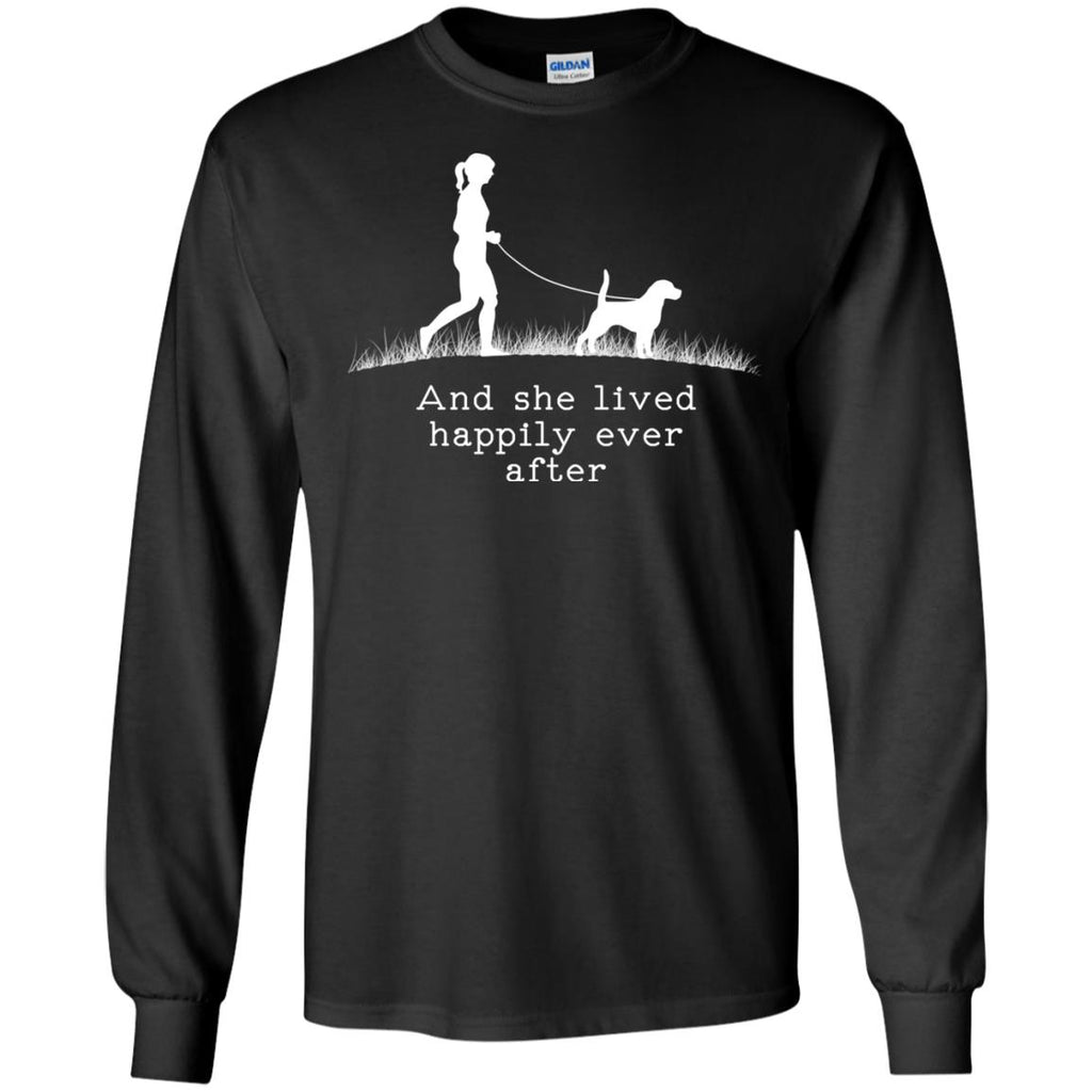 Beagle And She Lived Happily Ever After Dog Tshirt For Lovers