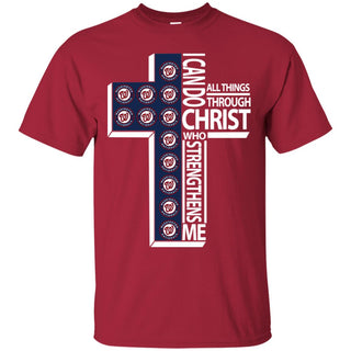 I Can Do All Things Through Christ Washington Nationals Tshirt