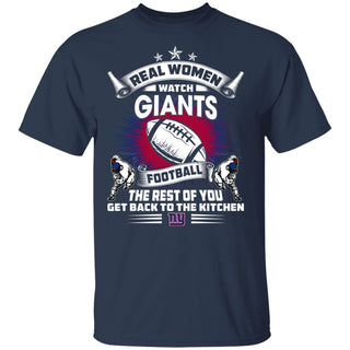 Real Women Watch New York Giants Gift T Shirt