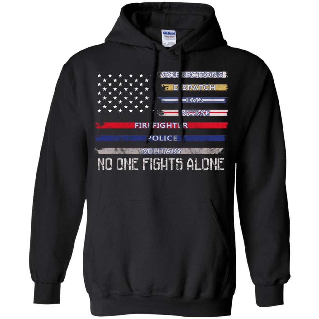 No One Fights Alone In Independence Day T Shirt