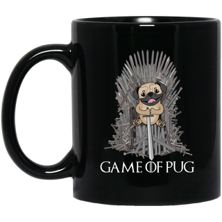 Black Cute Pug Mugs - Game Of Pug, is cool gift for your friends