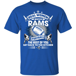 Real Women Watch Los Angeles Rams Gift T Shirt