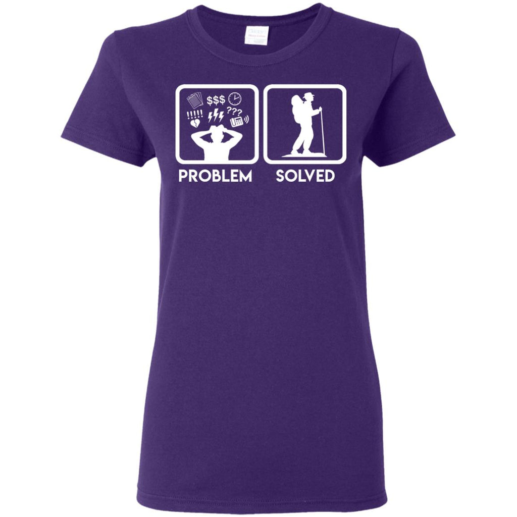 Nice Hiking T-Shirt Problem Solved With Hiking is best gift for you