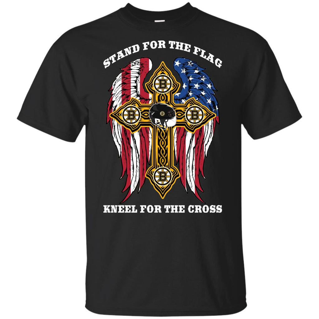 Stand For The Flag Kneel For The Cross Boston Bruins Tshirt For Fans