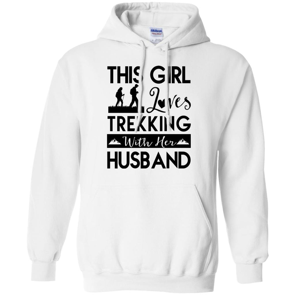 This Girl Loves Trekking With Her Husband Tee Shirt Gift