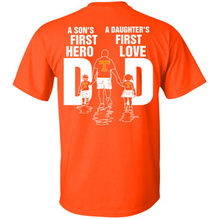 Son Is First Hero Daughter Is First Love Tennessee Volunteers Dad Tshirt
