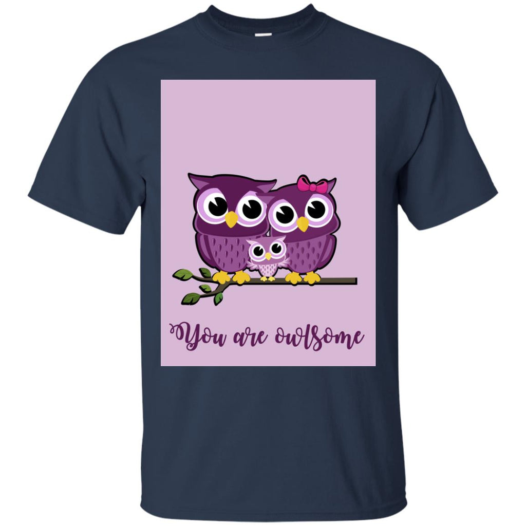 Purple You Are Owlsome In Cute Gift Owl Tshirt