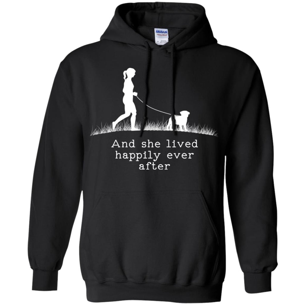 Pug And She Lived Happily Ever After Dog Tshirt For pet lover