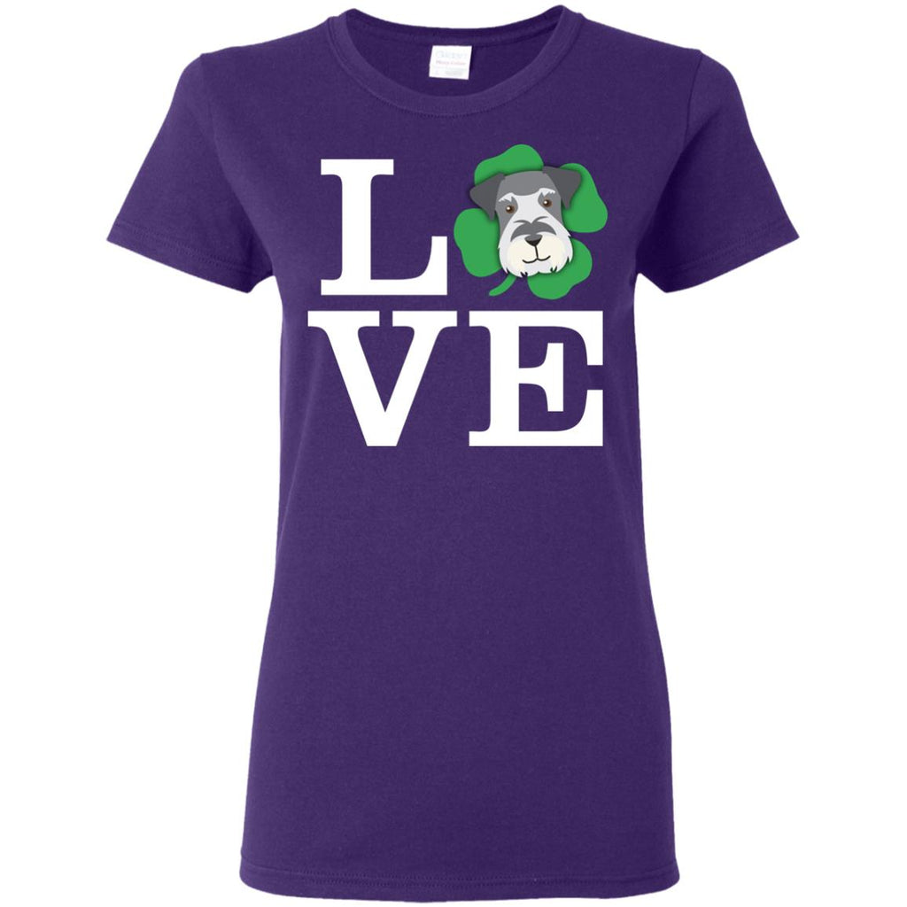 Funny Schnauzer Tshirt Love Animals Miniature Terrier Dog Gift
