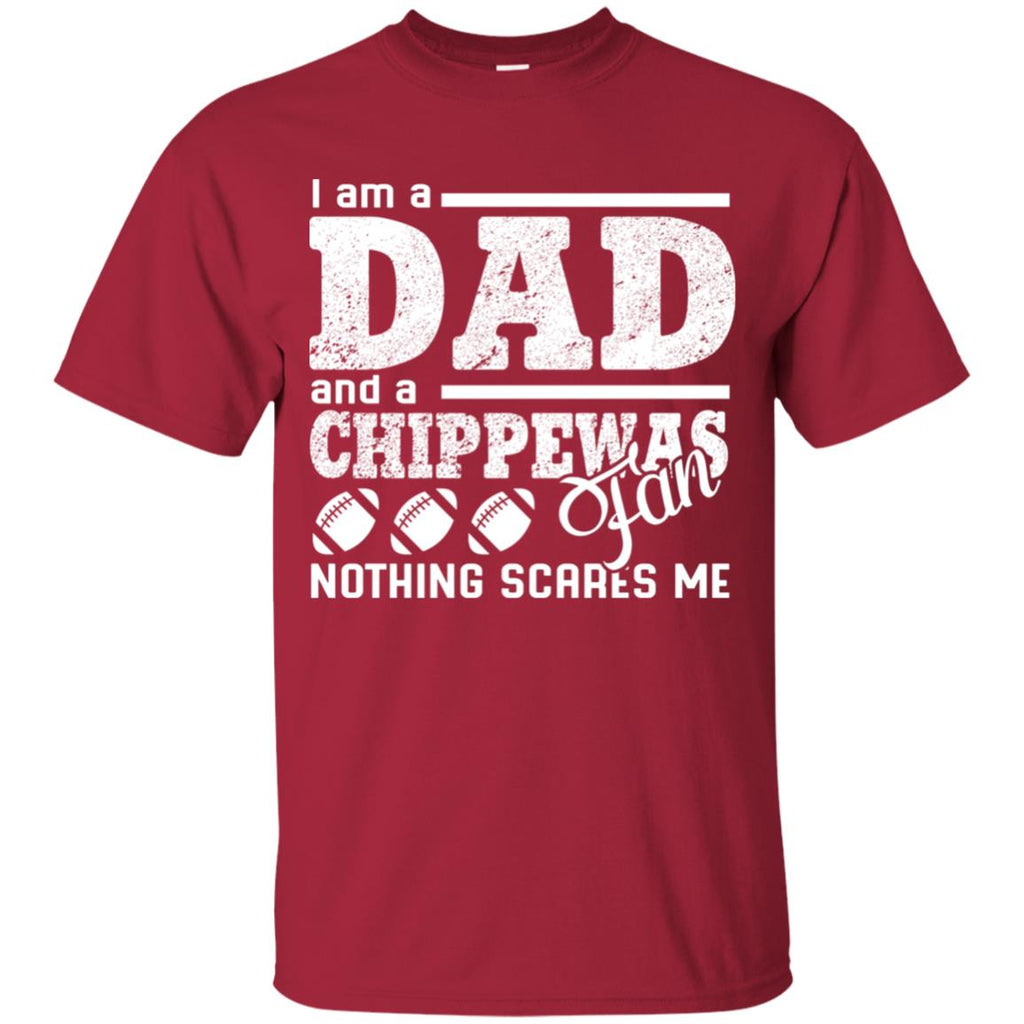 I Am A Dad - A Fan Nothing Scares Me Central Michigan Chippewas Tshirt