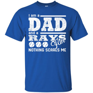 I Am A Dad And A Fan Nothing Scares Me Tampa Bay Rays Tshirt