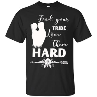 Colorful Dad & Daughter - Find Your Tribe Love Them Hard T Shirts