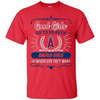 Good Girls Go To Heaven Los Angeles Angels Girls Tshirt For Fans